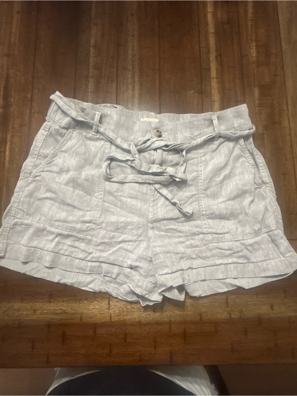 Lou & Grey paper bag shorts linen blend size XL